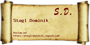 Stagl Dominik névjegykártya